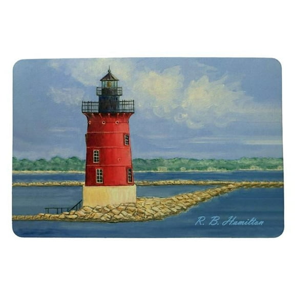 Betsy Drake DM1179 18 x 26 in. Breakwater Lighthouse Door Mat
