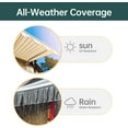thumbnail image 5 of FDW 6.5’x8.2’ Beige Modern Manually Retractable Patio Awning, UV Resistant, 5 of 7