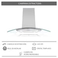 thumbnail image 4 of Tricombo para cocina SUPRA con parrilla de gas y eléctrica y campana de isla, 4 of 8