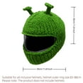 thumbnail image 3 of Punk Devil Horn Motorcycle Helmets Cover Plush Cartoon Knitted Helmets Protective Cover for Enjoyable Rides Snowboarding, 3 of 6