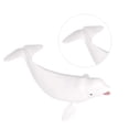 thumbnail image 3 of Shisuyan 1PC Simulation Sea Creature White Whale Model Plastic Ocean Animal Decoration Educational Toy for Home Shop White, 3 of 8