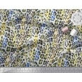 thumbnail image 3 of Soimoi Yellow Velvet Fabric Leopard Animal Skin Print Fabric by the Yard 58 Inch Wide, 3 of 3