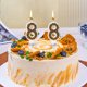 thumbnail image 4 of Vela de cumpleaños número de perlas de Macaron Dorado, adorno para tarta, sin humo negro, cera duradera, brillo metálico, decoración para fiestas, dorado, cera, para pasteles de cumpleaños, 9x6x2cm, 4 of 6