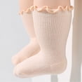 thumbnail image 3 of Auroural 0-3 Years Toddler Girls Socks 2T - 3T Ruffled Baby Girls Ruffle Crew Socks Breathable Mesh Cotton Infant Mid Calf Socks Multiple Colors Newborn Toddler Socks, 3 of 7