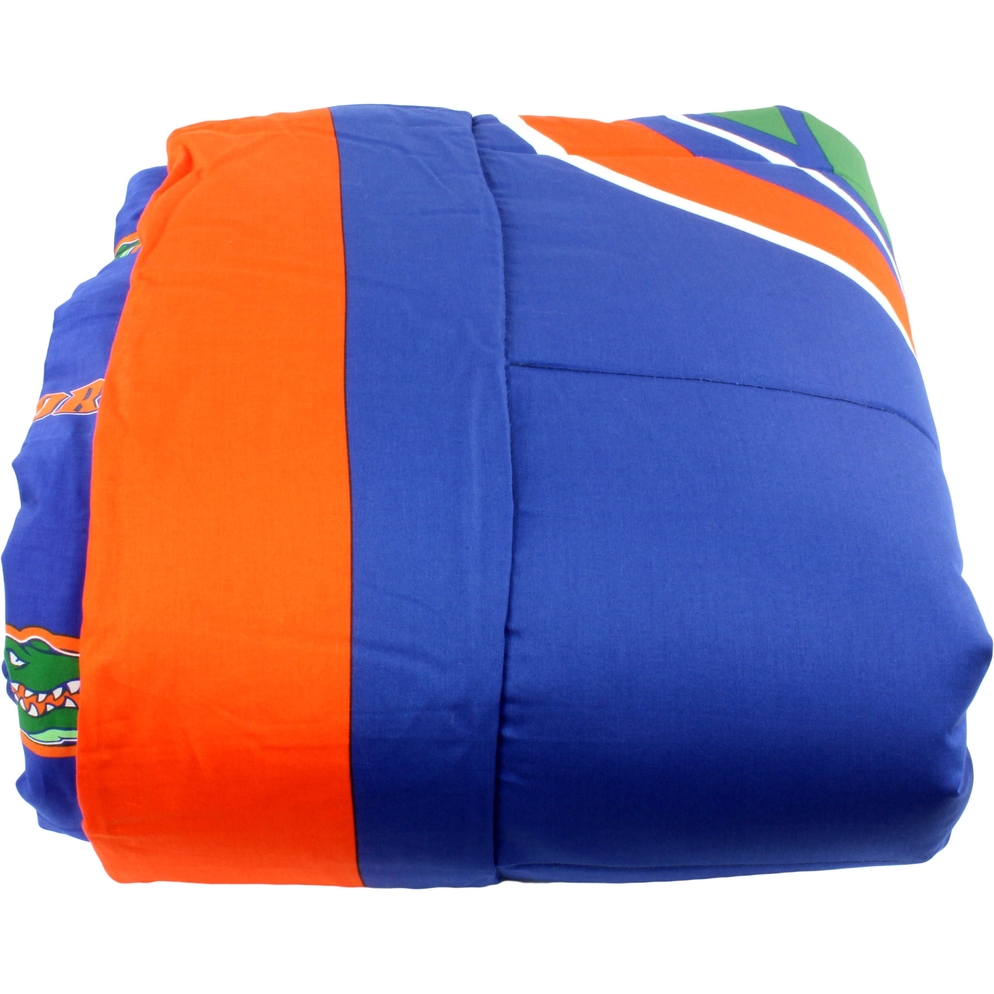 Florida Gators 2 Pc Reversible Cotton Comforter Set, 1 Comforter, 1 Sham, Twin