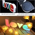 thumbnail image 2 of tredstone LED Light Letter Shaped Night Lamp Home Office Decorative Atmosphere Light USB Lighting Ornament, Vertical, 2 of 7