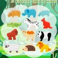 thumbnail image 3 of 13 Uds. Bloques de construcción apilables de animales, juguetes apilables de madera, juego de equilibrio, juguetes Montessori para niños pequeños, niñas y niños, 3 of 5