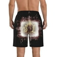 thumbnail image 3 of Tool Band Rock Men's Beach Shorts Swim Trunks Casual Quick Dry Board Shorts Swimwear with Mesh Lined and Pockets, 3 of 8