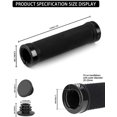 thumbnail image 1 of Empuñaduras de manillar de bicicleta Brillar con anillo de bloqueo impermeable de goma para MTB BMX 130 mm 21 mm 33 mm, 1 of 5