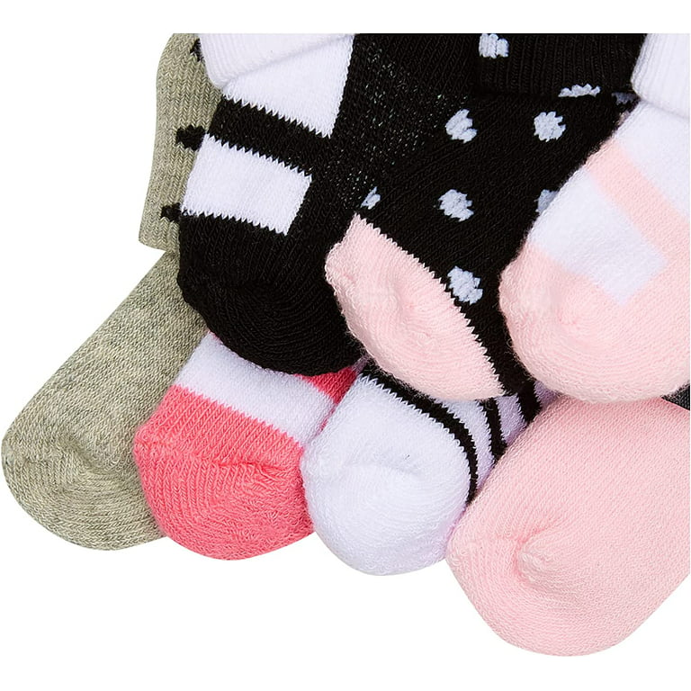 Little Treasure Baby Girl Newborn Socks, Polished, 0-6 Months