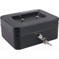 thumbnail image 1 of Cash Box with Money Tray and Lock Small Cash Box with Key Lock Box for Money x x es, 1 of 9