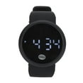 thumbnail image 1 of Montre Couple, Montre Numérique à Écran Tactile Rond LED Facile à Utiliser Simple Améliorée pour Fêtes Noir, 1 of 8