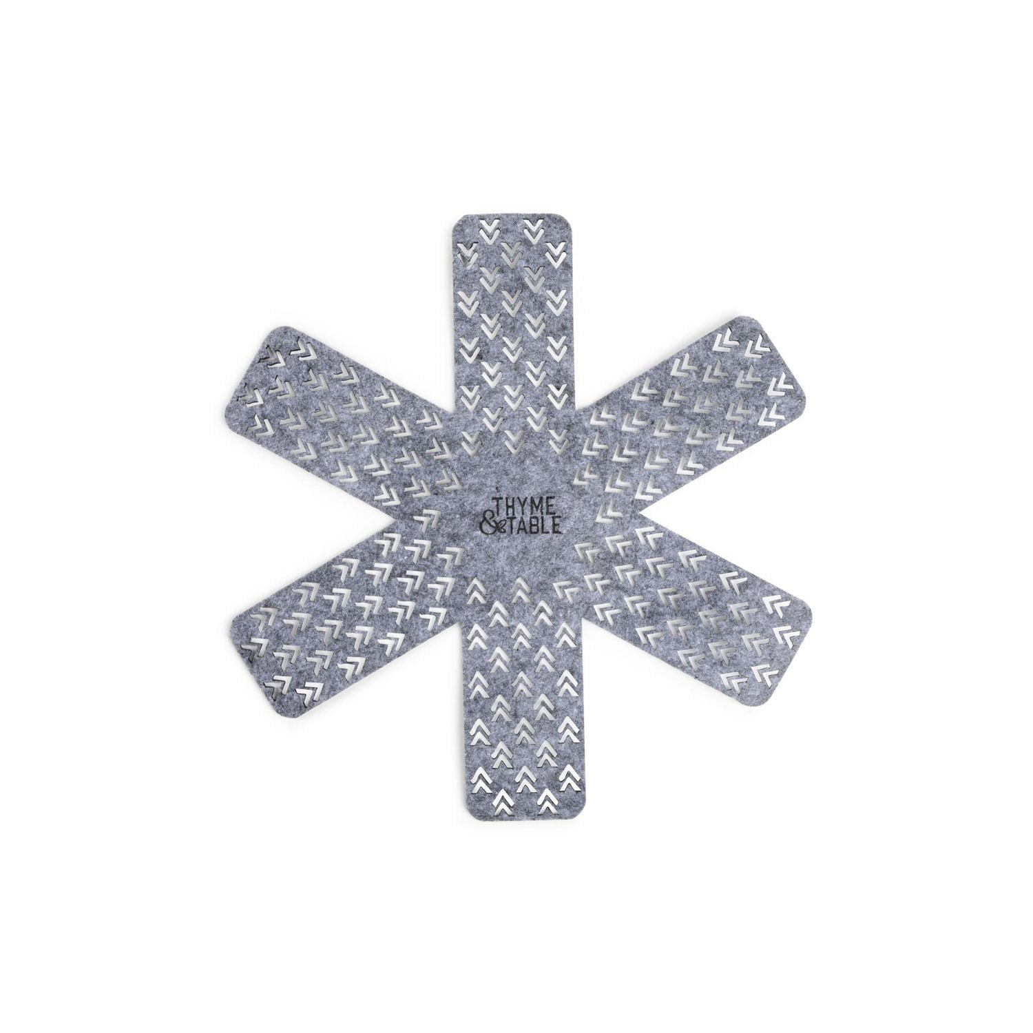 Thyme & Table Non-Stick Fry Pan Set with Protectors, Grey