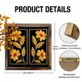 thumbnail image 6 of Boho Floral Wall Decor Bechivie Century Modern Wall Decor, 8In Boho Floral Framed Wall Art, Abstract Flowers Wall Decor for Home Bedroom Living Room, 6 of 6