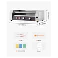 thumbnail image 5 of Hot Dog Roller 12 Capacity - Stainless Steel Roller Grill - 750W Electric Hot Dog Cooker with Temp Control & Drip Tray - Commercial/Home Use, 5 of 8