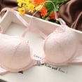 thumbnail image 3 of Wuffmeow Woman Girl Lace Push Up Front Buckle Underwear Lingeries Bra, 3 of 8