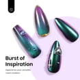 thumbnail image 4 of Set de polvos para uñas Beetles Cat Eye Chrome Holographic 2 en 1, 4 of 7