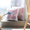 thumbnail image 6 of LALILO Throw Pillow Covers Party Bicycle Valentine’S Day And Art Balloon Cushion Cover 18" x 18", 2 Pack, 6 of 6