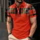 thumbnail image 2 of Camisa Casual Impresa de los Hombres, Top de Solapa de Manga Corta en Tela de Malla Ligera para Uso Al Aire Libre Y Diario, Blusa de Suéter Elegante, 2 of 9