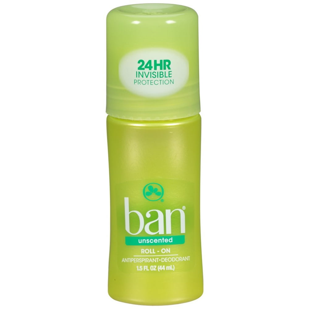 Ban Original RollOn Antiperspirant & Deodorant, Unscented 1.5 Oz (44