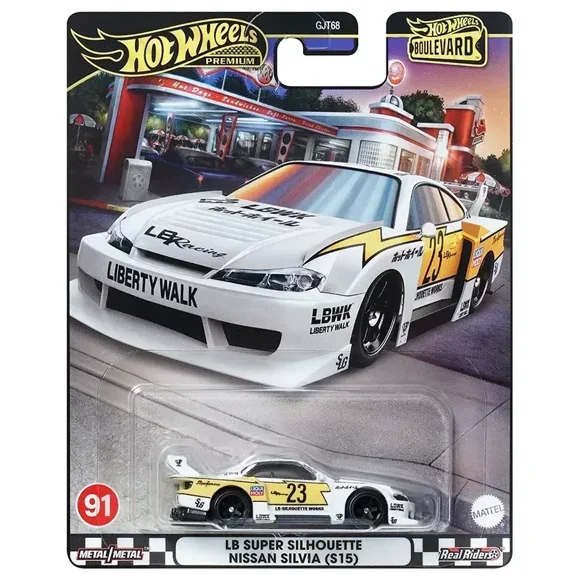 Original Hot Wheels Premium Car Boulevard Toys for Boys 1/64 Diecast Nissan Silvia Skyline Porsche 718 Chevrolet Corvair MBK VAN
