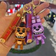 thumbnail image 4 of 5PCS Wholesale Cartoon Game Action Figure FNAF Freddy's Fazbear Bear Doll Model Toy Five Nights Freddy Keychain For Gift, 4 of 5