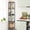 Black(5-Tier), variant on Yoobure Corner Shelf Stand, 5-Tier Corner Shelves, 65" Wall Corner Bookshelf, Display Shelf Tall Shelf Plant Stand for Bedroom, Bathroom, Living Room, Berry Brown