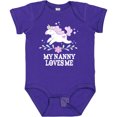 thumbnail image 3 of Inktastic My Nanny Loves Me Girl Unicorn Girls Baby Bodysuit, 3 of 5