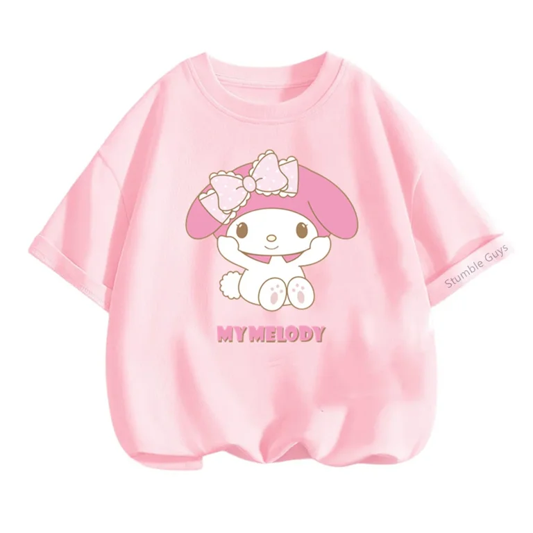 Anime My Melody T Shirt Oversized tEEN T-shirts Retro Anime My Melody T Shirt Oversized tEEN T-shirts Retro