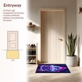 thumbnail image 3 of ODIKA 4'x6' Machine Washable Non-Slip Area Rug, Dynamic Graphic Illustration High Traffic Rug, Purple, 23037, 3 of 7