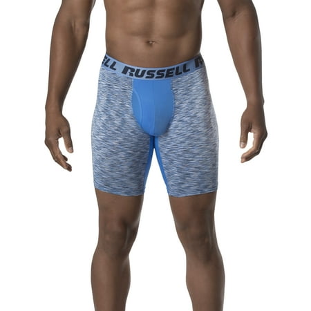 Russell Men's Freshforce Assorted Color Long Leg Boxer Briefs, 2
