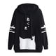 thumbnail image 2 of Pntutb Mujer Casual Manga Larga Kitty Cat Print Pocket Thin Hoodie Blusa top Bk/S Pntutb Pntutb-3819, 2 of 2