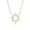 Yellow Gold, variant on Evie 18k White Gold Plated Sun Pendant Necklace with Swarovski Crystals Gift for Women