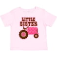 thumbnail image 3 of Inktastic Pink Tractor Little Sister Girls Toddler T-Shirt, 3 of 5