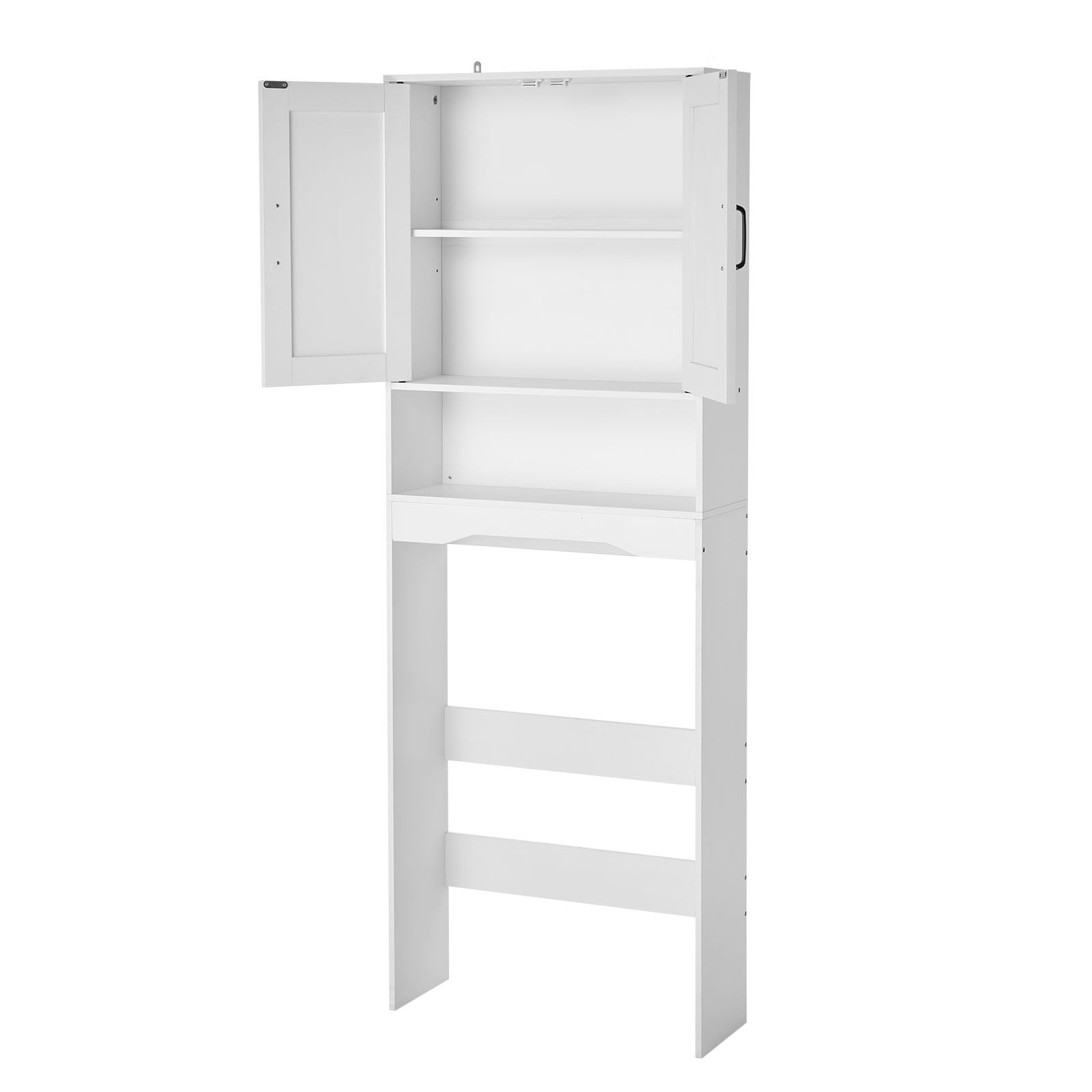 UTEX, Ladder Shelf, 4-Tier, White Bathroom Freestanding Storage