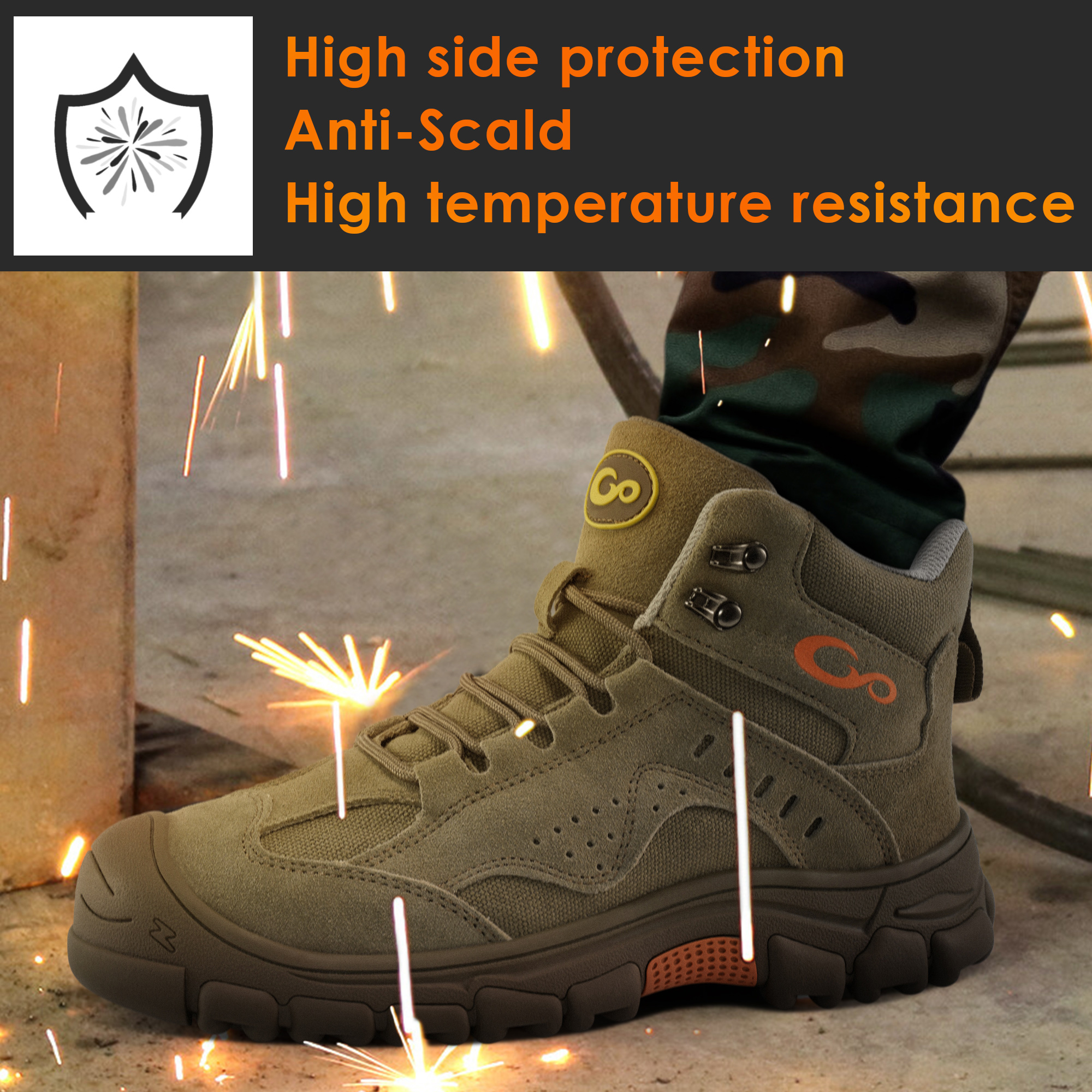 Ecetana Men's Steel Toe Waterproof Work Boot photo 5