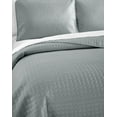 thumbnail image 5 of Chic Home Atasha Box Stitched Design Bed In A Bag Quilt Set - Queen 90x90", Grey, 5 of 6