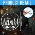 thumbnail image 4 of Personalized Camping Ornament - Camping Gift for Women - Gifts for Campers Lovers - Campfire Decor Gifts - Camper Ornaments for Christmas Tree - Custom Name Crystal Glass Ornament Decor, 4 of 6