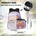 thumbnail image 4 of Yspwyqan Kids Backpack Set for Boys Girls Ages 8-15, Mushroom Capybara Backpack and Lunchbox Set with Front Pocket, Large Capacity Adjustable Straps Bags for Elementary, 4 of 7