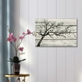 thumbnail image 2 of Wall26 Canvas Prints Wall Art - Artistic Tree with Leaves in Black and White on Vintage Wood Background Rustic Home Decoration - 16" x 24", 2 of 4