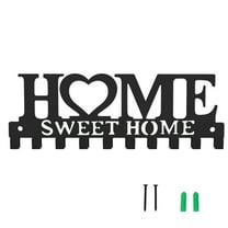 Elegant Choise Wall Mounted Metal Key Holder with 10 Hooks Key Hanger For Home Office Hallway