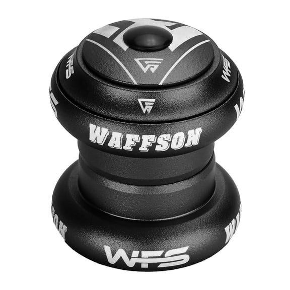 WFS NV.58 1-1/8 inch CNC Threadless Headset with Top Cap , Matte Black, HS04ZQMBK