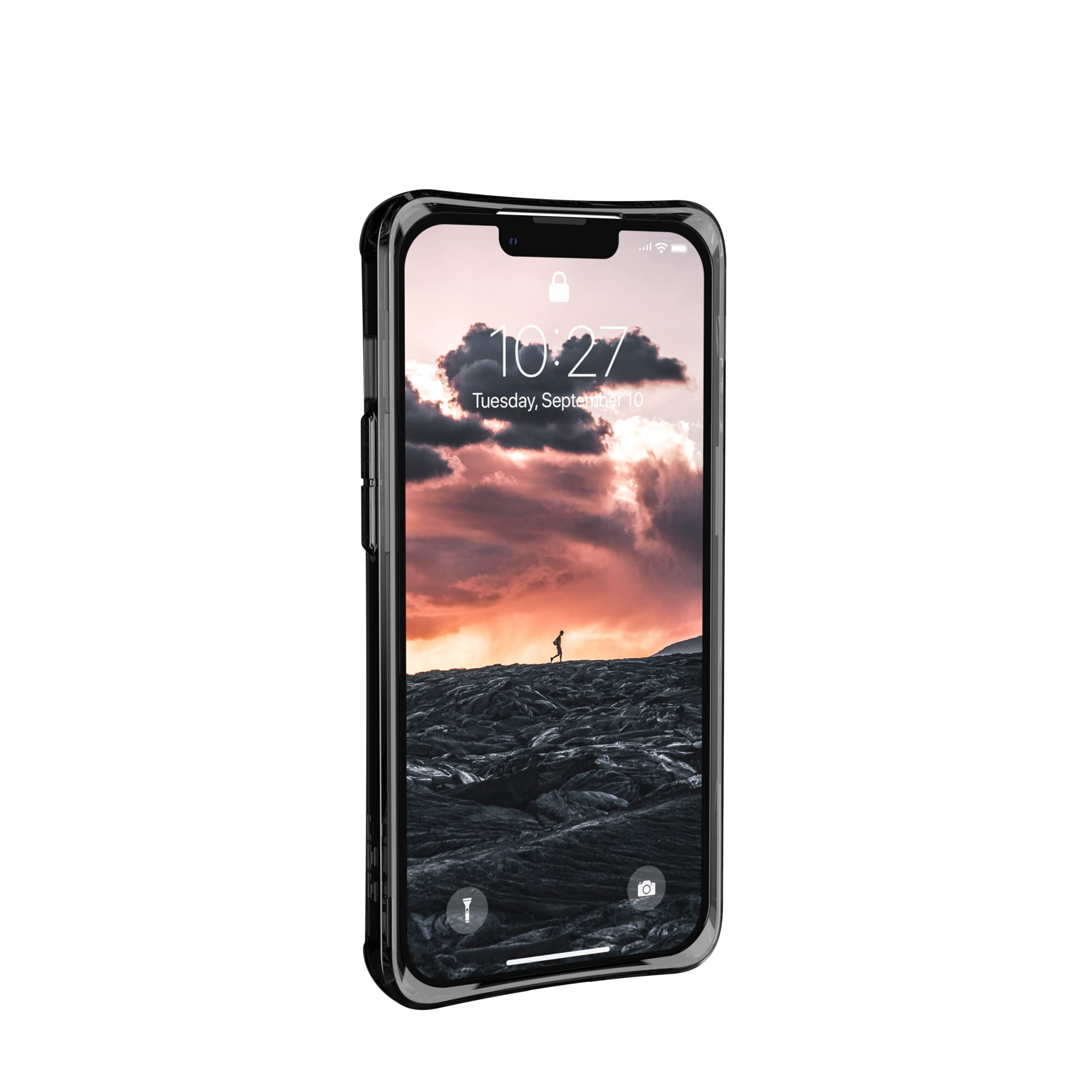 UAG iPhone 13 Case [6.1-inch screen] Rugged Lightweight Slim Shockproof Clear Plyo Protective Cover, Ash