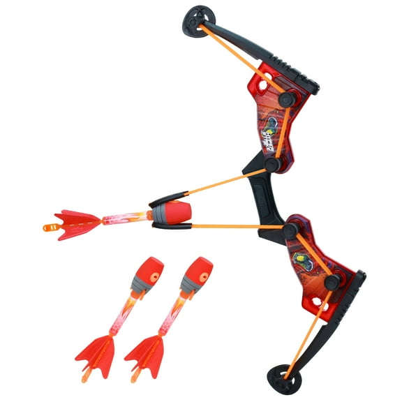 HyperStrike FireTek Bow Archer Pack, Light Up Bow and Light Up Zonic Whistle Arrows
