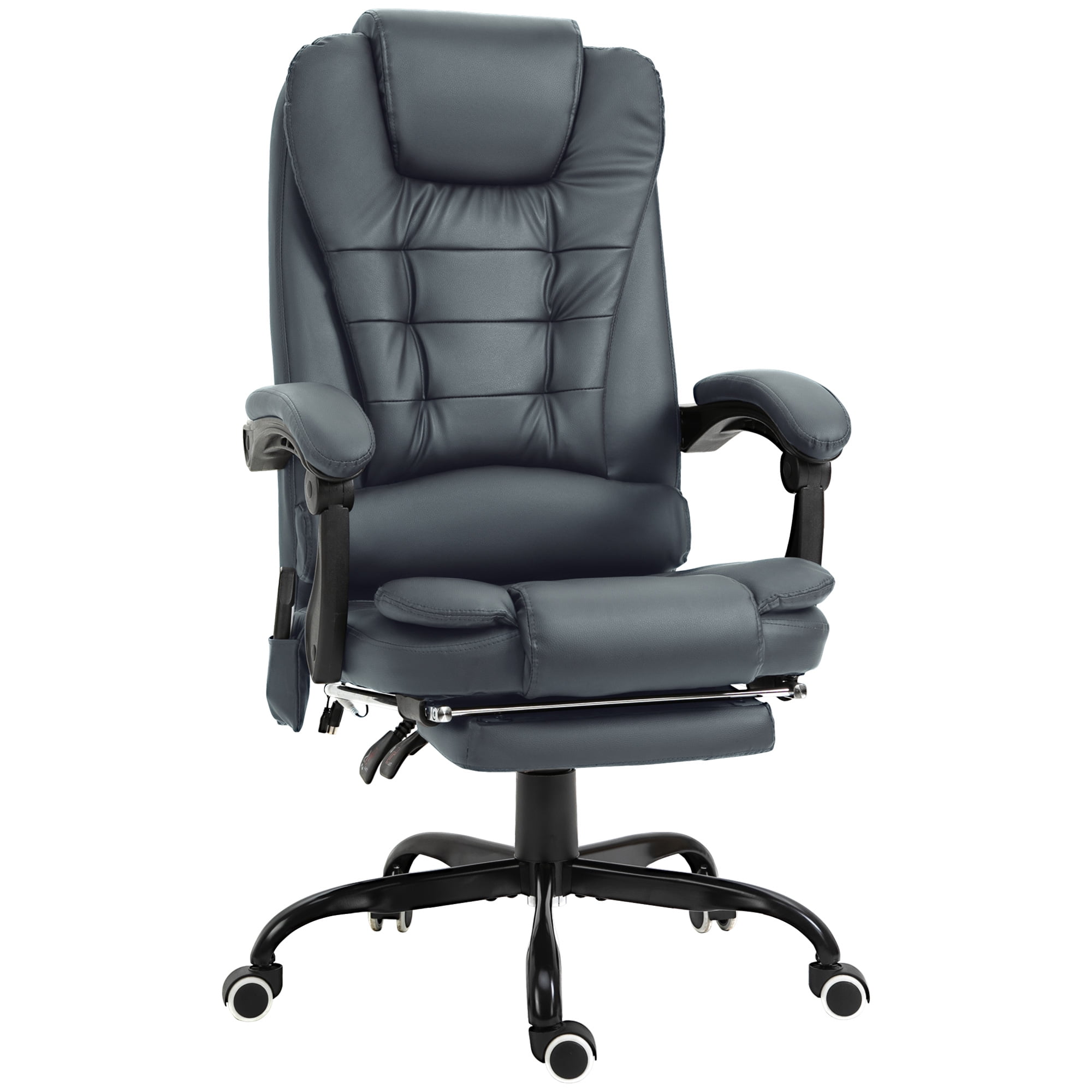 Vinsetto 7-Point Vibrating Massage Office Chair with High Back Blue