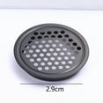 thumbnail image 2 of Rejilla de ventilación de acero inoxidable de 5 uds, rejilla de ventilación con orificio de malla redonda negra para cocina, baño, gabinete, 2 of 5