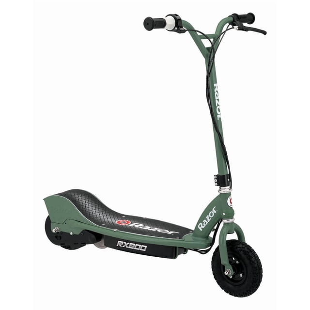 Razor RX200 Électrique Razor RX200 Trottinette Tout-Terrain Électrique, 13 Ans et Plus, 12 Mi/h, Autonomie de 40 Min, Max 154 Lb, Trottinette Tout-Terrain Verte pour Enfants et Ados, Propulsion Arrière, Freins à Disque, Vert