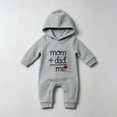 thumbnail image 2 of Wonitaaizi Baby Clothing Newborn Infant Baby Boy I Love Mama Romper Funny Jumpsuit Newborn Unisex Outfit (0-3 Months,Grey), 2 of 7