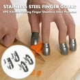thumbnail image 6 of Honmine Stainless Steel Finger Guard for Cutting, Vegetable Slicing Protection Tool, Kitchen Safety Finger Protector for Cooking, Food Preparation, Slicing, 6 of 9