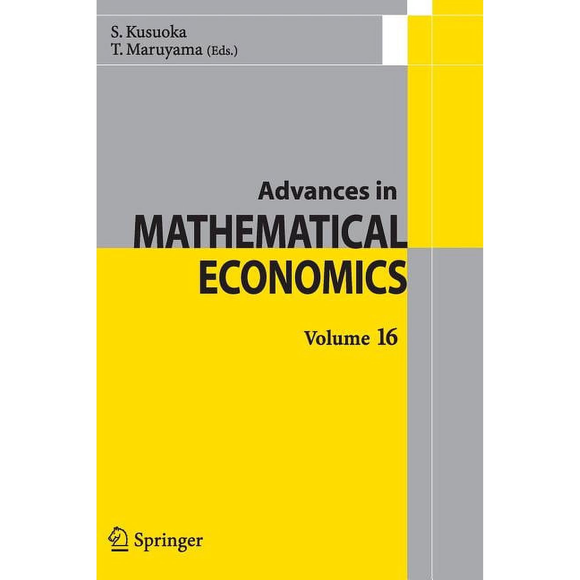 Advances in Mathematical Economics Advances in Mathematical Economics Volume 16, Book 16, (Paperback)